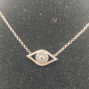 Elegant Gold Evil Eye Necklace
